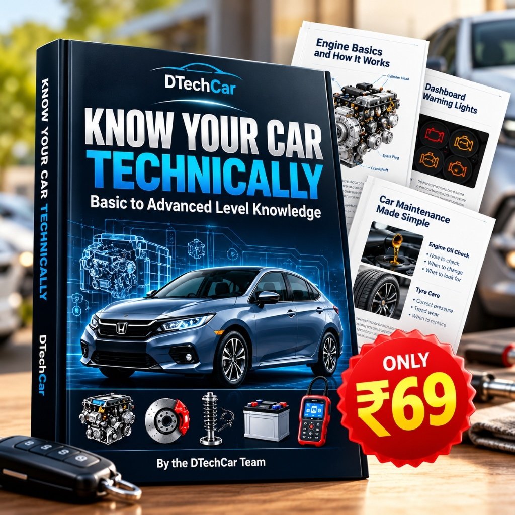 Know Your Car Technically 3D eBook Mockup with Sample Pages by DTechCar Team